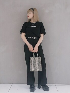 「WEGO（ウィゴー）のWEGO/ワイドカチューシャ（カチューシャ）」を使った、WEGOさん（レディース・151cm）の夏コーディネート