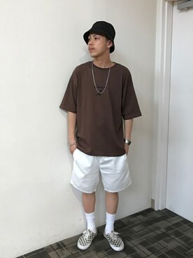 「WEGO（ウィゴー）のアイテム（レッグウェア）」を使った、WEGOさん（メンズ・174cm）の夏コーディネート
