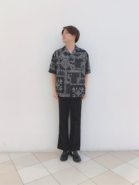 「バブーシュ」｜WEGOさん（メンズ・177cm）の夏コーディネート