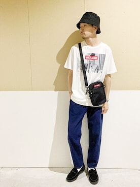 「BEN DAVIS（ベンデイビス）のアイテム（バッグ）」を使った、WEGOさん（メンズ・170cm）の夏コーディネート