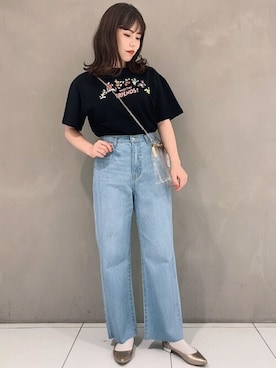 「Disney（ディズニー）のアイテム」を使った、WEGOさん（レディース・162cm）の夏コーディネート