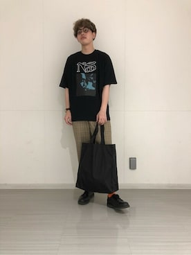 「WEGO（ウィゴー）のアイテム（エコバッグ/サブバッグ）」を使った、WEGOさん（メンズ・174cm）の夏コーディネート