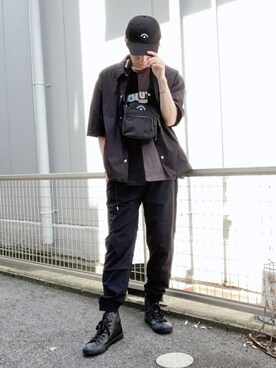 「CONVERSE（コンバース）のアイテム（帽子）」を使った、WEGOさん（メンズ・177cm）の夏コーディネート