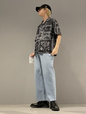 「DC SHOES（ディーシーシューズ）のアイテム（キャップ）」を使った、WEGOさん（メンズ・174cm）の夏コーディネート