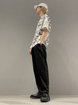 「DC SHOES（ディーシーシューズ）のアイテム（キャップ）」を使った、WEGOさん（メンズ・174cm）の夏コーディネート