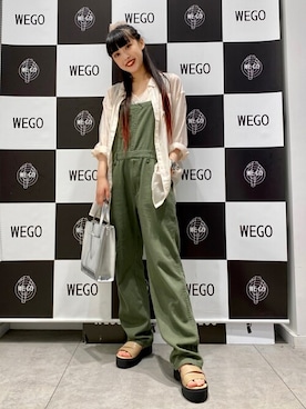 「黒髪」｜「アイテム（オールインワン・サロペット）」を使った、WEGOさん（レディース・164cm）の夏コーディネート