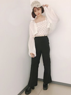 「WC（ダブル シー）のアイテム（キャミソール）」を使った、WEGOさん（レディース・150cm）の夏コーディネート