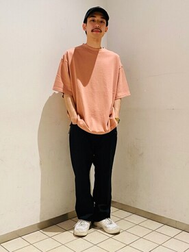 「KANGOL（カンゴール）のアイテム（キャップ）」を使った、WEGOさん（メンズ・163cm）の夏コーディネート