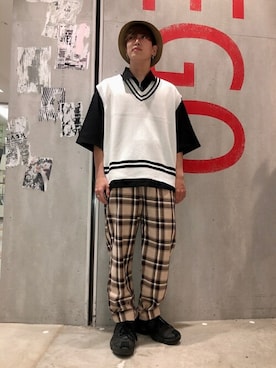 WEGOさん（メンズ・171cm）の夏コーディネート