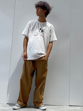 「WEGO（ウィゴー）のアイテム（サロペット/オーバーオール）」を使った、WEGOさん（メンズ・165cm）の夏コーディネート