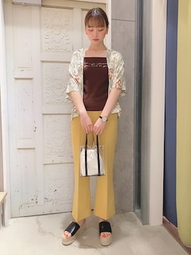 「アロハシャツ」｜WEGOさん（レディース・168cm）の夏コーディネート