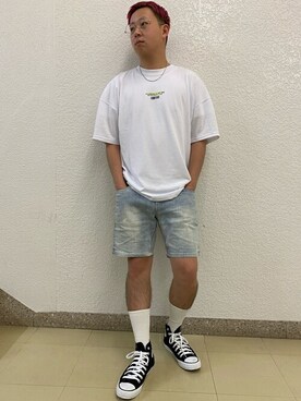 「WEGO（ウィゴー）のアイテム（レッグウェア）」を使った、WEGOさん（メンズ・170cm）の夏コーディネート