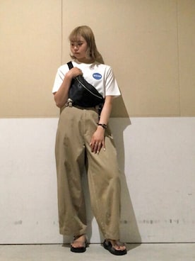「スタッズベルト」｜WEGOさん（レディース・158cm）の夏コーディネート