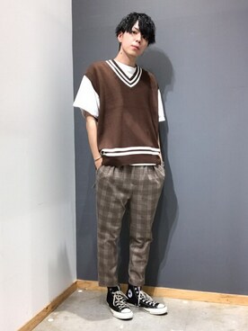 WEGOさん（メンズ・179cm）の夏コーディネート