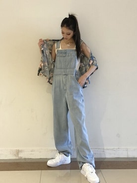 「アロハシャツ」｜WEGOさん（レディース・161cm）の夏コーディネート