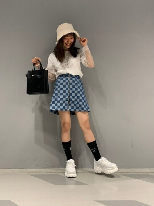 Wego Wego Staff Wcのデニムスカートを使ったコーディネート Wear