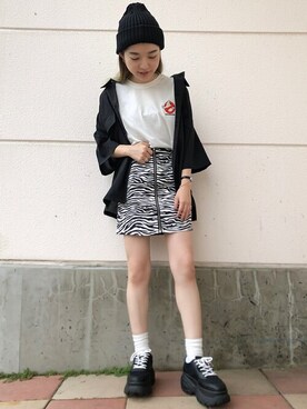 「BEN DAVIS（ベンデイビス）のアイテム（帽子）」を使った、WEGOさん（レディース・160cm）の夏コーディネート