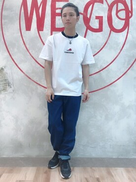 「CONVERSE（コンバース）のアイテム（トップス）」を使った、WEGOさん（メンズ・168cm）の夏コーディネート