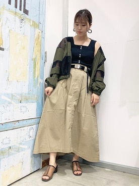 「シアーサンダル」｜「アイテム（ジャケット/アウター）」を使った、WEGOさん（レディース・150cm）の夏コーディネート