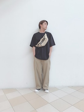 「CONVERSE（コンバース）のアイテム（バッグ）」を使った、WEGOさん（メンズ・177cm）の夏コーディネート
