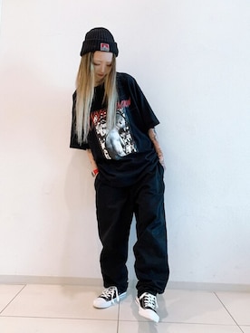 「BEN DAVIS（ベンデイビス）のアイテム（帽子）」を使った、WEGOさん（レディース・163cm）の夏コーディネート