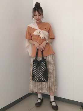 「U.S.POLO ASSN.」｜「アイテム（ソックス/靴下）」を使った、WEGOさん（レディース・161cm）の夏コーディネート