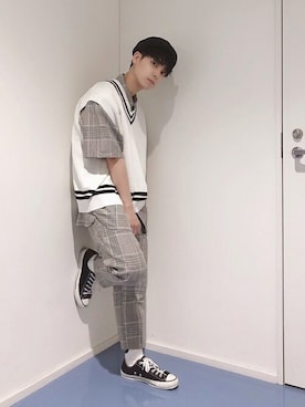 WEGOさん（メンズ・168cm）の夏コーディネート