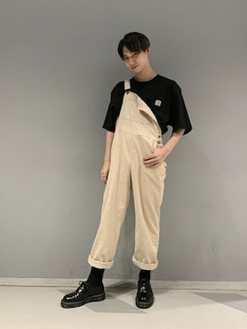 「WEGO（ウィゴー）のアイテム（サロペット/オーバーオール）」を使った、WEGOさん（メンズ・175cm）の夏コーディネート