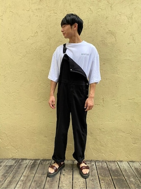 「WEGO（ウィゴー）のアイテム（サロペット/オーバーオール）」を使った、WEGOさん（メンズ・175cm）の夏コーディネート