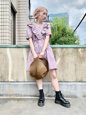「WC（ダブル シー）のアイテム（キャミソール）」を使った、WEGOさん（レディース・158cm）の夏コーディネート