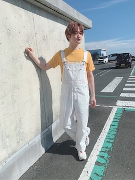 「WEGO（ウィゴー）のアイテム（サロペット/オーバーオール）」を使った、WEGOさん（メンズ・170cm）の夏コーディネート