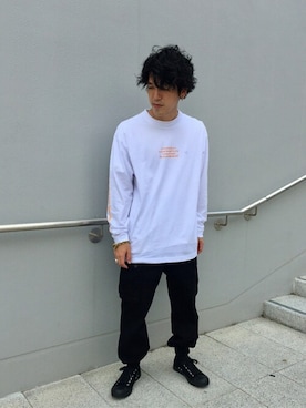 「WEGO（ウィゴー）のWEGO/カーゴジョガーパンツ（カーゴパンツ）」を使った、WEGOさん（メンズ・165cm）の秋コーディネート