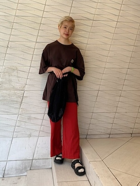 「WC（ダブル シー）のアイテム（トートバッグ）」を使った、WEGOさん（レディース・164cm）の秋コーディネート