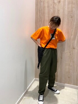 「STARTER（スターター）のアイテム（バッグ）」を使った、WEGOさん（レディース・154cm）の秋コーディネート