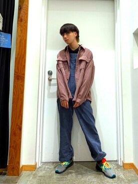 「WEGO（ウィゴー）のアイテム（サロペット/オーバーオール）」を使った、WEGOさん（メンズ・173cm）の秋コーディネート