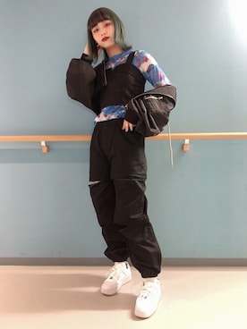 「WEGO（ウィゴー）のアイテム（MA-1）」を使った、WEGOさん（レディース・163cm）の秋コーディネート