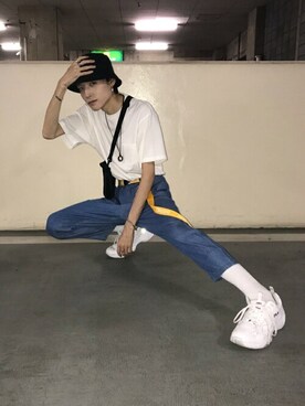 「KANGOL（カンゴール）のアイテム（バッグ）」を使った、WEGOさん（メンズ・175cm）の秋コーディネート