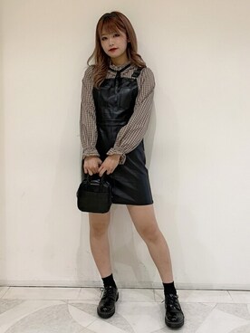 「WEGO（ウィゴー）のWEGO/ワイドカチューシャ（カチューシャ）」を使った、WEGOさん（レディース・164cm）の秋コーディネート