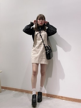 「WEGO（ウィゴー）のWEGO/ワイドカチューシャ（カチューシャ）」を使った、WEGOさん（レディース・149cm）の秋コーディネート