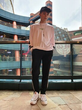 「FILA（フィラ）のアイテム（スニーカー）」を使った、WEGOさん（メンズ・177cm）の秋コーディネート