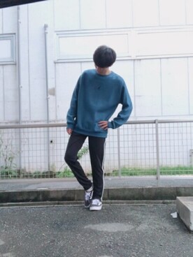 「KANGOL（カンゴール）のアイテム（スウェット）」を使った、WEGOさん（メンズ・172cm）の秋コーディネート
