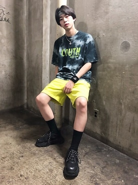「KANGOL（カンゴール）のアイテム（アクセサリー）」を使った、WEGOさん（メンズ・178cm）の秋コーディネート