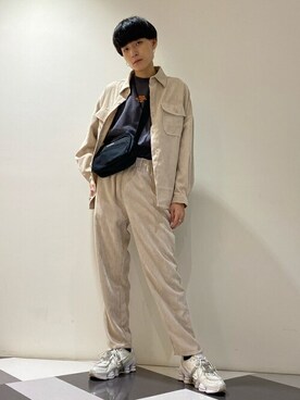 「KANGOL（カンゴール）のアイテム（バッグ）」を使った、WEGOさん（メンズ・175cm）の秋コーディネート