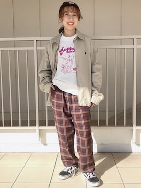 「U.S. POLO ASSN.（ユーエスポロアッスン）のアイテム（ブルゾン）」を使った、WEGOさん（レディース・153cm）の秋コーディネート
