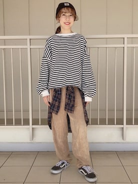 「U.S. POLO ASSN.（ユーエスポロアッスン）のアイテム（ブルゾン）」を使った、WEGOさん（レディース・153cm）の秋コーディネート