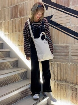 「WEGO（ウィゴー）のWEGO/ワイドカチューシャ（カチューシャ）」を使った、WEGOさん（レディース・160cm）の秋コーディネート