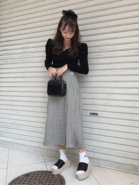 「WC（ダブル シー）のアイテム（ニット/セーター）」を使った、WEGOさん（レディース・155cm）の秋コーディネート