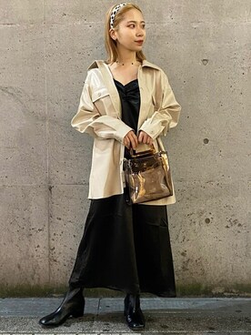 「WEGO（ウィゴー）のWEGO/ワイドカチューシャ（カチューシャ）」を使った、WEGOさん（レディース・150cm）の秋コーディネート