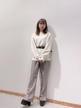 「WEGO（ウィゴー）のWEGO/ワイドカチューシャ（カチューシャ）」を使った、WEGOさん（レディース・149cm）の秋コーディネート