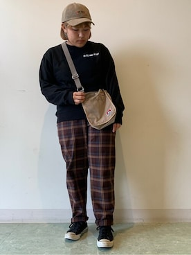 「ベンデイビス」｜「アイテム（帽子）」を使った、WEGOさん（レディース・157cm）の秋コーディネート